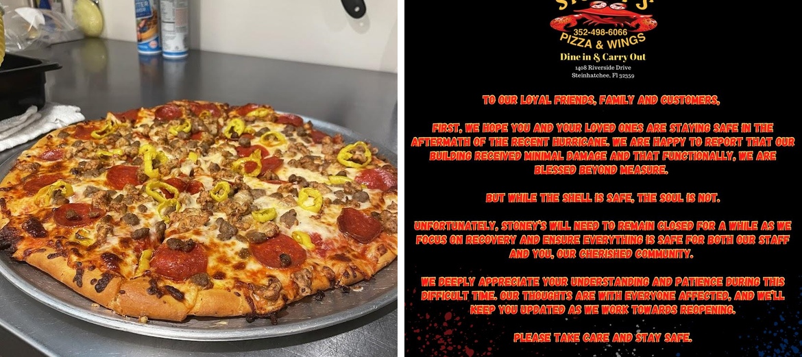 Stoney's Pizza & Wings Menu