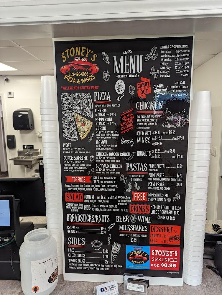 Stoney's Pizza & Wings Menu image 2